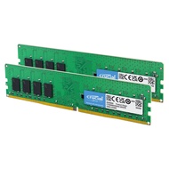 Crucial RAM 16GB Kit (2x8GB) DDR4 2400 MHz CL17 Desktop Memory CT2K8G4DFS824A, Green/Black Crucial R