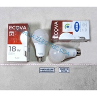 18W A-BULB 6500K WHITE ECOVA LED LAMP