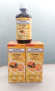 CETIRIZINE DIHYDROCHLORIDE CETRIKID 60ML SYRUP ANTIHISTAMINE