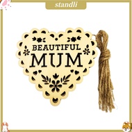 Decorative Pendant for Mom Wooden Letters for Crafting Diy Wooden Best Mom Dad Decorations for Mothe