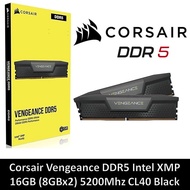 16GB (8GBx2) DDR5 5200MHz RAM (หน่วยความจำ) CORSAIR VENGEANCE DDR5 (INTEL XMP) (BLACK) (CMK16GX5M2B5