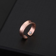 Couples Open Ring Rose Gold Metal Jewelry Magnet Open Ring Metal Ring Health Ring Open Design Health