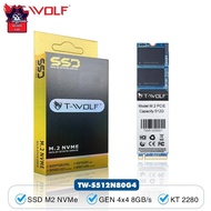 M2 T-WOLF TW-S512N80G4 NVMe 128GB / 256GB / 512GB SSD (2280 PCIe GEN 4x4 8GB /s)