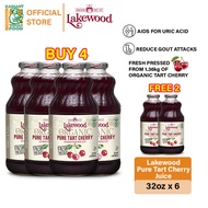 [Buy 4 Free 2] Lakewood Gluten Free Organic Pure Tart Cherry (32oz)