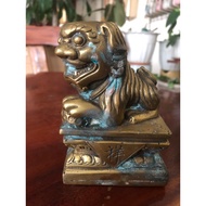 Vintage Seal Stamp Bronze Foo Dog, Late 19th Century