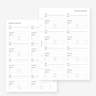 MAY PAPER CO. A5 Afterpay Buy Now Pay Later Planner Insert for Filofax A5, LV GM agenda refill 6 hol