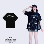 Oversized big boxy Harry Styles T-shirt in compact cotton fabric, [9 SIZE] trendy unisex style for m