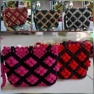 MAWAR Rose Knitted Wallet Women's Wallet/ Coin Purse/ Knitted Wallet/ Wallet/ Coin Purse/