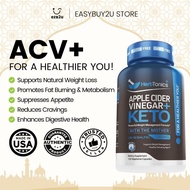 Herbtonics Apple Cider Vinegar with Keto BHB Salts 1500mg GLP-1 Healthy Detoxing Weight Loss Support