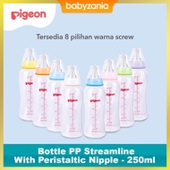 Pigeon Bottle PP Streamline with Peristaltic Nipple 250ml Pigeon Bottle Botol Susu Pigeon