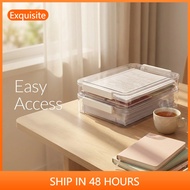 Document sorting box transparent storage box A4 storage box certificate test paper storage box
