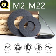 Black PVC Screw Round Meson M2-M22 Shading Flat Washer Plastic Insulation Washer Screw Small Flat Wa