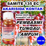 Samite 135 EC 250 ML Akarisida Insektisida Kontak Pembasmi Hama Tungau Obat Pestisida Tanaman Hias Bunga Buah Sayuran