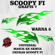Stiker scoopy fi api 1 - Stiker Decal Transparan Scoopy FI api 1