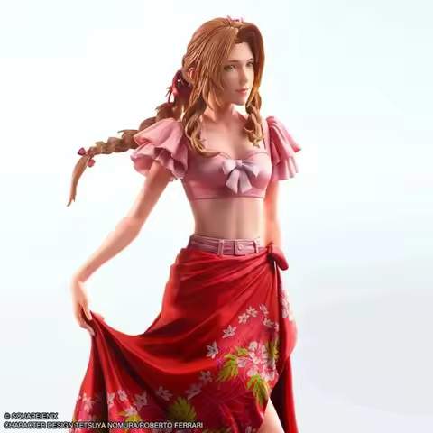 Fast Shipping Original Square Enix Static Arts Final Fantasy VII Rebirth Aerith Gainsborough Swimsui