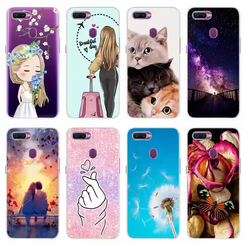 For Oppo F9 Case Oppo F3 F5 F7 F9 Pro Soft Silicone Cute Painted Phone Back Cover For Oppo F5 Youth 