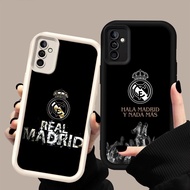 HK-40 Real Madrid logo Shockproof Casing for Black and White Silicone Samsung A25 A24 A34 A17 A35 A2