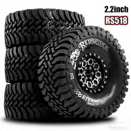 2.2 Beadlock Wheels and Tires OD 5.2'' for 1/10 TRX4 SCX10 Capra AMG 6x6 Gen8 Everest Gen7 Pro RC Cr