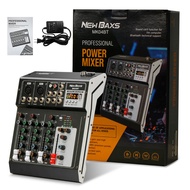 mixer mini bluetoot [NEW BAXS Mixer audio with Equaliser MK04BT] Mixer audio 4 channel murah - Bluet