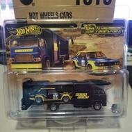 With Case, 2024 Hot Wheels Team Transport Fiat 131 Abarth and Second Story Lorry