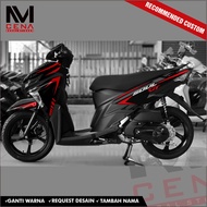 Sticker Decal Soul GT 125 Full Body, Sticker Mio Soul GT 125 Striping Soul GT 125 Sticker Soul GT GF