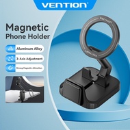 Vention 18*N52 Aluminum Alloy Magnetic Phone Holder 810° Multi-Angle Rotation Compact Portable Folda
