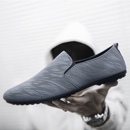 Shoes Men's Spring Autumn Peas shoes Flat Lazy shoes Slip-On British Sports Casual Men's shoes 009 N