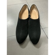 Second-Hand Japanese Odette e Odile Shoes Suede Black Beautiful Condition Stiletto Heels Size 24