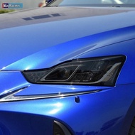 2 Pcs Car Headlight Protective Film Transparent Black TPU Sticker For Lexus IS 2016-2020 IS 200t 300