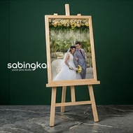 Pre-Wedding Photo Printing Package + Frame + Stand Size 12R (30x40cm) Custom 12R Photo Printing Wedd