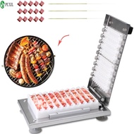 Manual Meat Skewer Machine Stainless Steel Penetrator Commercial Stainless Steel Barbecue Meat Skewe