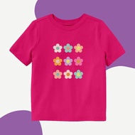 PREMIUM UNISEX CHILDREN'S T-SHIRT 1-10 YEARS COMBED COTTON PICTURE SEMBILAN BUNGAGirl BY DOMINIC