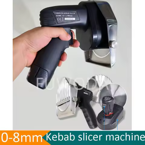 Professional Turkish Kebab Slicer Restaurant Adjustable Thickness Kebab Knife Machine Automatic Done