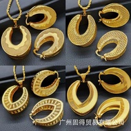 indian earrings indian jewelleri set bangles indian 24k Gold Pendant Earrings Necklace Jewelry Set I