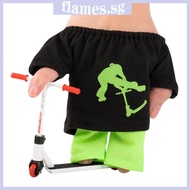 FL Finger Scooter Toy Mini Alloy Scooters Finger Board Accessory with T-Shirt Pants and Shoes Kids Finger Toy Party Favo