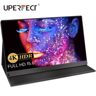 UPERFECT 【Local delivery】4K Portable Monitor, 15.6" UHD  USB C Monitor 3840X2160 HDR FreeSync Speaker Type-C HDMI OTG VESA Portable Monitor for Laptop PC Phone, Stand Smart Case