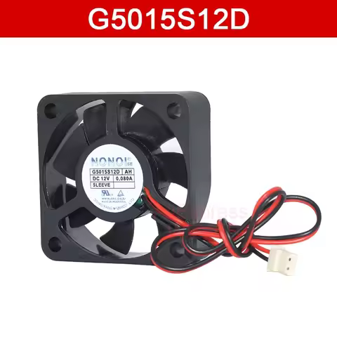 New 5015 Square Cooler G5015S12D 50*50*15MM DC12V 0.080A 5CM 2PINS Ultra Quiet Cooling Fan For NONOI