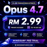 NEW 🚀RM2.99 Windsurf Pro Trial AI Account | Opus 4.7 🤖 GPT-5 Codex ⚡ Gemini 3.1 Pro | Auto Switch 🔄 