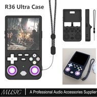 for R36 Ultra Handheld Game Console 2025 Case Cover, Slim Soft Silicone Protective Case with Lanyard