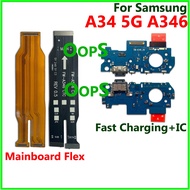For Samsung Galaxy A34 5G A346 Fast IC Charger Port Charging Main Board Motherboard Connector Power 