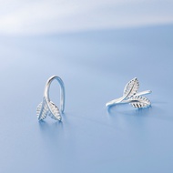 9.24 Leaf Earrings Female Fresh Leaf Germination Earrings Mori Series