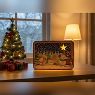 Halom book nook decor Christmas Night