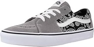Vans Old Skool Sneakers (Unisex) (Paisley Gray/True White, US Footwear Size System, Adult, Men, Numeric, Medium, 11.5)