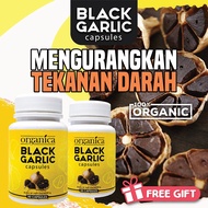 Bawang hitam organica, black garlic capsules, black garlic fermented, bawang hitam original + gift