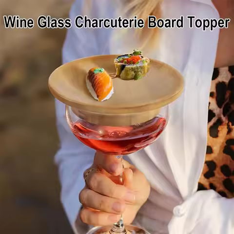 Mini Charcuterie Board, Wine Glass Topper, Coupe Cover & Cheese Tray