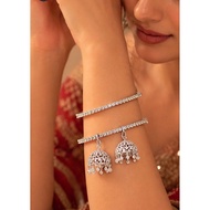 Indian Silver Jhumka Bangles