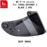 replacement helmet visor for MT helmet TARGO REVENGE 2 BLADE 2 SV RAPID helmet spare shield MT helmet shield