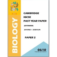 IGSCE Past Years Papers Biology 0610 ( Paper 2/ Paper 4/ Paper 6/ Set) 9 Year Series/ 12 Year Series