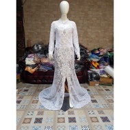 Wedding ceremony kebaya, wedding ceremony kebaya, wedding dress, white wedding ceremony kebaya