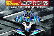 Decals Sticker Motorcycle Decals for Honda click 125 and 150 V2 006